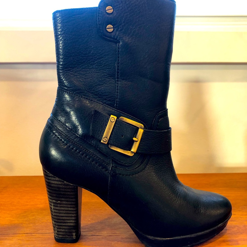 Real leather booties size 6